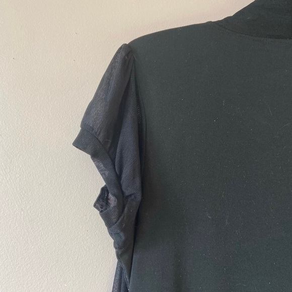 ✨3/$30✨ Lavena Women’s Black & White Short Sleeve Top - Picture 7 of 9